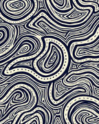 Abstract Swirl Pattern Rug