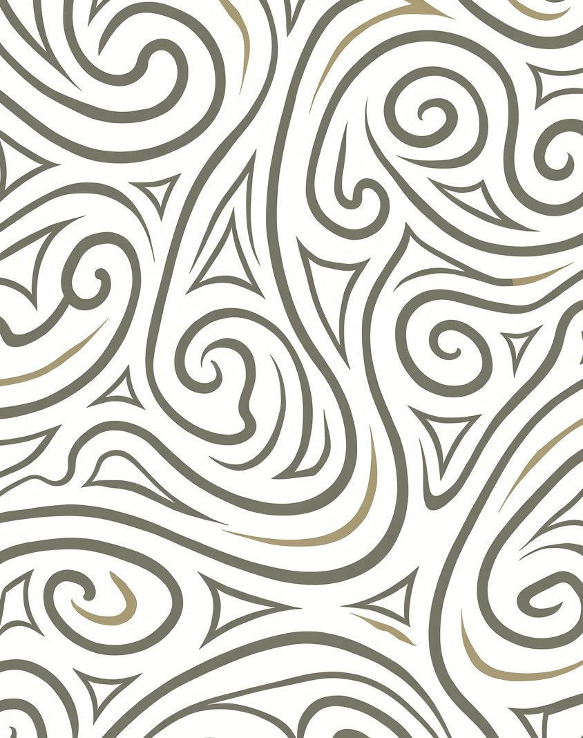 Subtle Swirl Triangle Pattern Rug