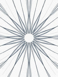 Abstract Radial Graphite Drawing Rug
