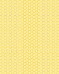 Golden Hexagonal Geometric Pattern Rug