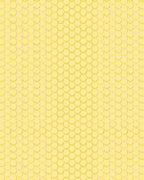 Golden Hexagonal Geometric Pattern Rug