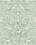 Organic Wavy Line Pattern Rug