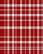Classic Red White Plaid Pattern Rug