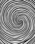Black and White Swirl Pattern Rug