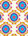 Vibrant Mandala Starburst Pattern Rug