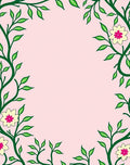 Whimsical Floral Vine Design Rug