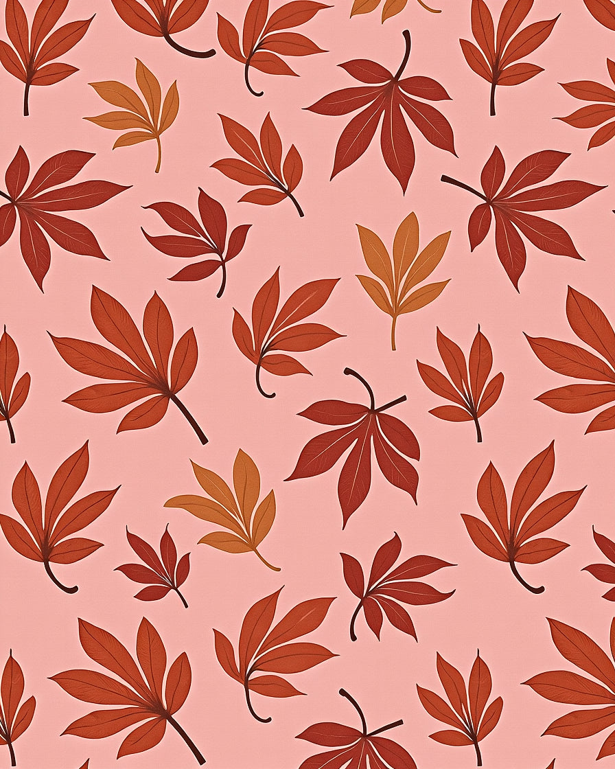 Autumn Leaves Pattern Design Rug