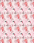 Whimsical Swirls Pink Abstract Design Rug