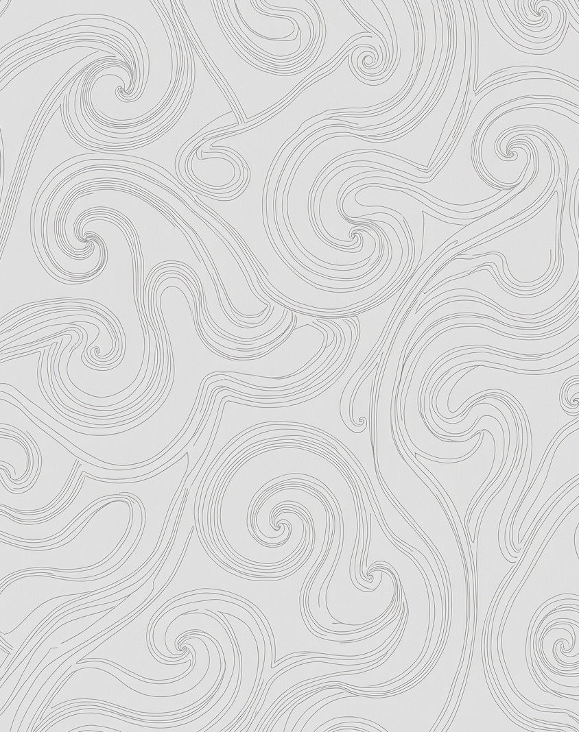 Swirl Lines Abstract Graphic Design Rug