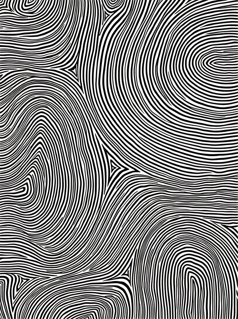 Abstract Lines Organic Pattern Rug