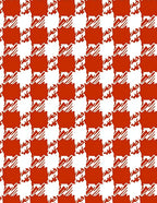 Red White Classic Checkered Pattern Rug