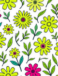 Bright Floral Pattern Rug