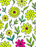 Bright Floral Pattern Rug