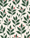 Foliage Berry Patterned Design Rug