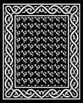 Intricate Celtic Knot Border Rug