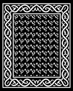 Intricate Celtic Knot Border Rug