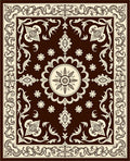 Elegant Floral Ornamental Vintage Rug