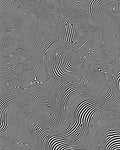 Abstract Black White Wavy Stripes Rug