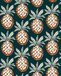Retro Pineapple Pattern Tropical Motif Rug