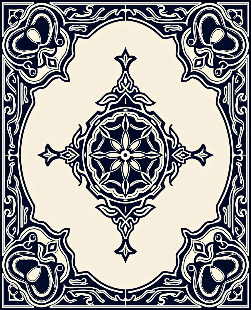 Traditional Intricate Medallion Pattern Rug