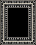 Ornate Geometric Border Design Rug
