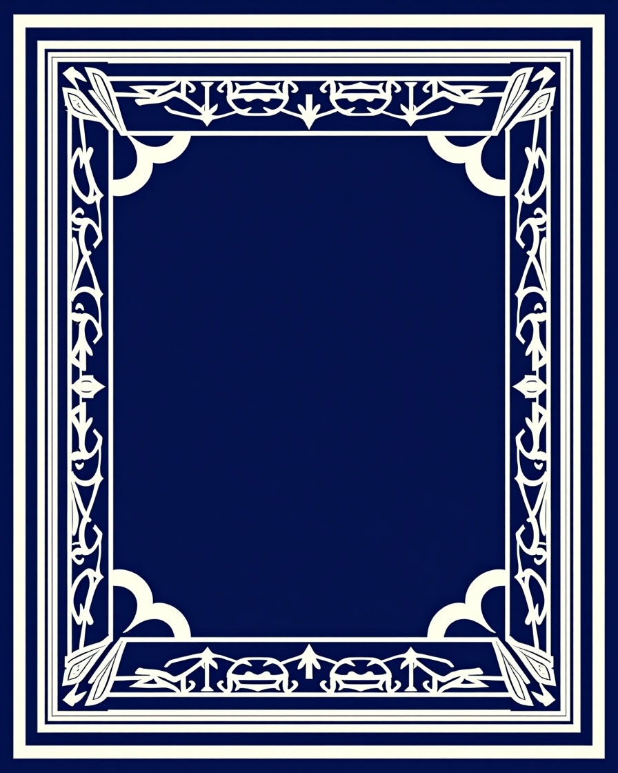 Classic White Decorative Edge Rug