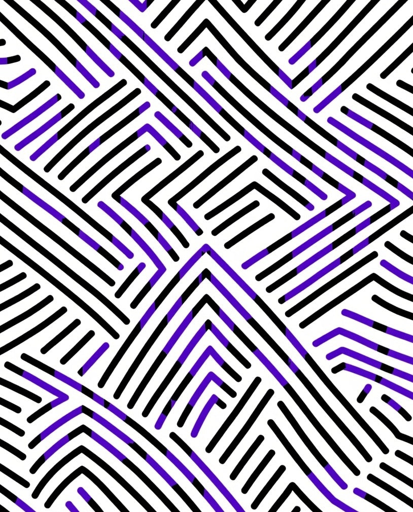 Modern Intersecting Lines Design Rug