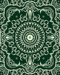 Intricate Floral Mandala Style Design Rug