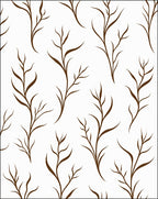 Stripe Willow Branch Pattern Rug
