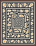 Bold Maze Geo Pattern Rug