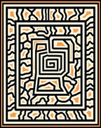 Bold Maze Geo Pattern Rug