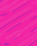 Vibrant Pink Blue White Streaks Rug