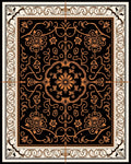 Classic Floral Scrollwork With 2 Borders Rug