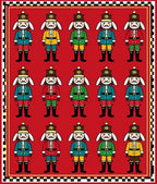 Whimsical Soldier Pattern Art Rug