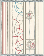 Striking Geometric Intertwined Lines Rug