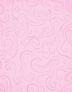 Soft Pink Swirl Pattern Design Rug