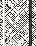 Modern Black White Geometric Design Rug