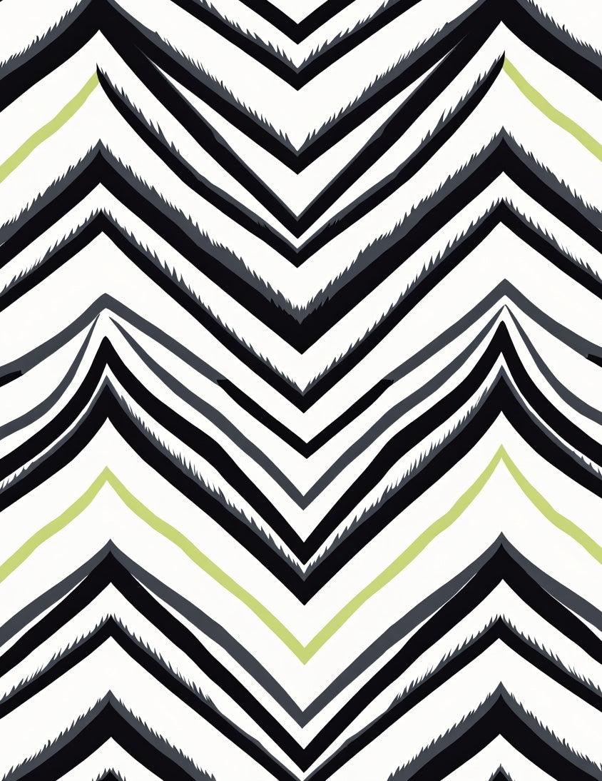 Bold Zigzag Stripe Pattern Rug