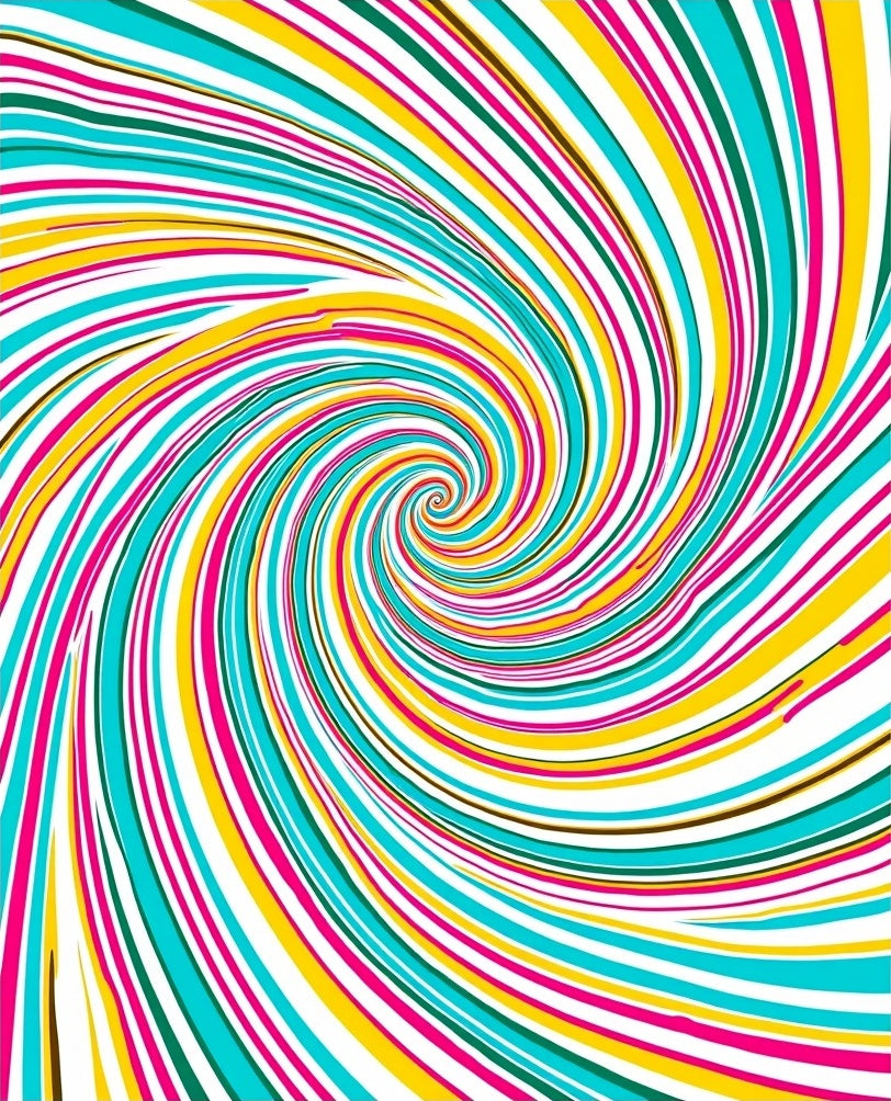 Vibrant Swirl Pattern Rug