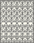 Art Nouveau Inspired Bunny Pattern Rug