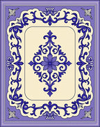 Ornate Floral Damask Pattern Rug