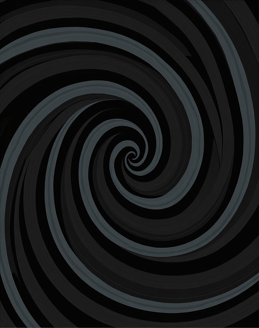 Dark Swirl Optical Illusion Rug