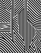 Black White Geometric Optical Illusion Rug