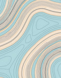 Abstract Contour Line Art Rug