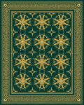 Emerald Gold Ornamental Floral Rug