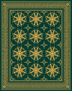 Emerald Gold Ornamental Floral Rug