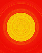 Concentric Sunburst Pattern Rug