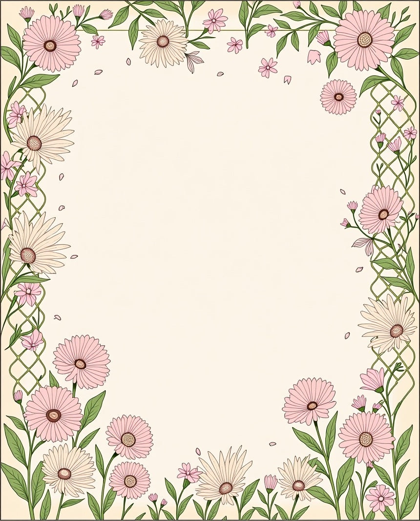 Floral Ivy Vine Delightful Design Rug