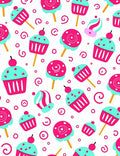 Cute Candy Cupcake Swirl Pattern Rug