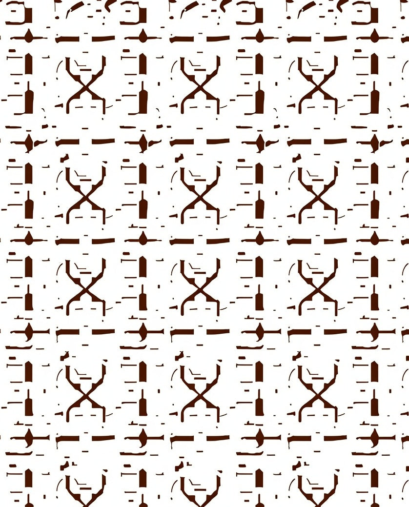 Distinctive Abstract Dark White Pattern Rug